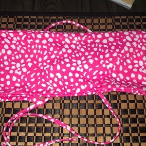 Pink Dalmatian Bandeau Swim top NWT